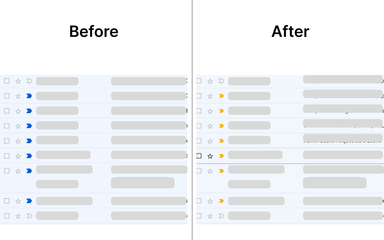 before after marker